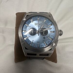 Diesel Silver Case with Blue Dial Watch